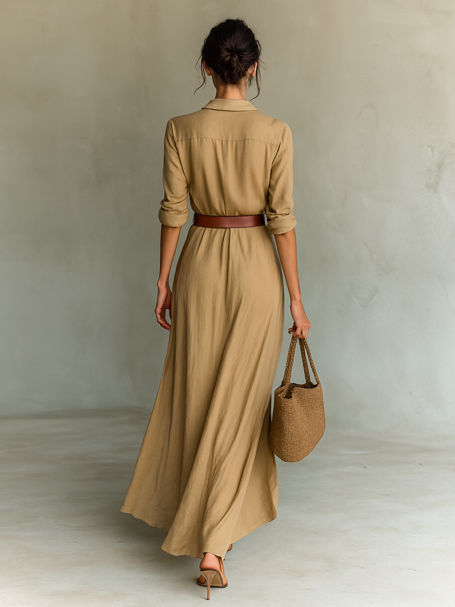 Orselle™ Belted Maxi Dress