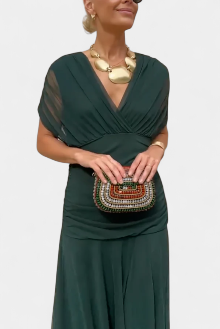 Elarine™ Off-Shoulder Midi Dress