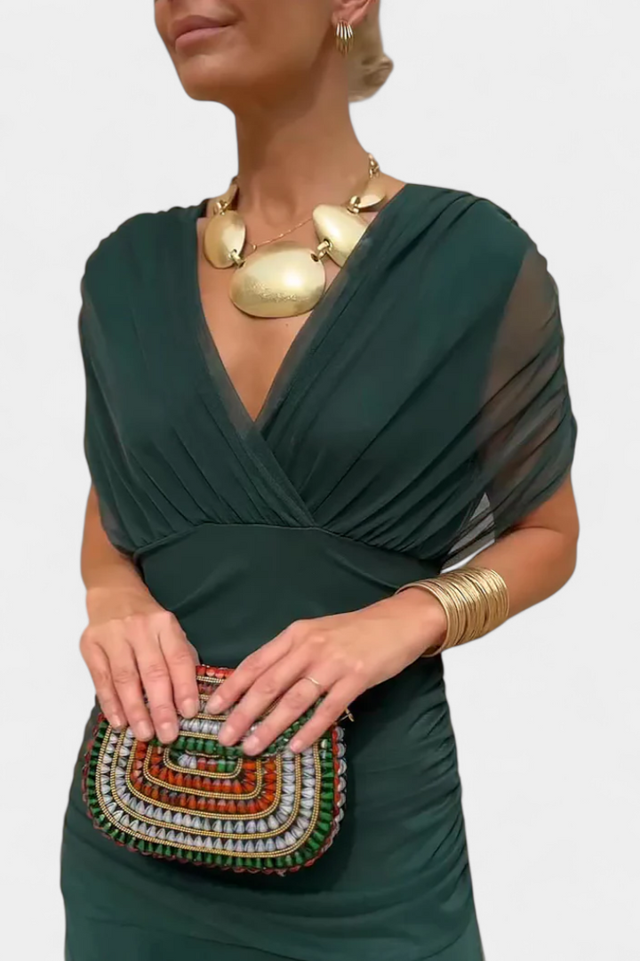 Elarine™ Off-Shoulder Midi Dress