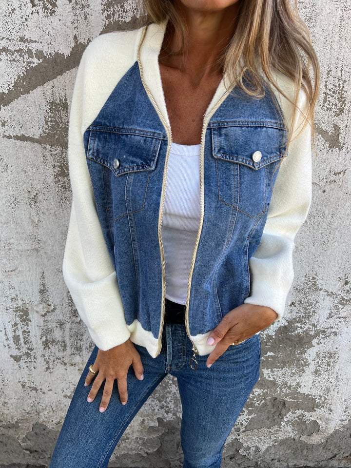 Cavara™ Denim Knit Jacket