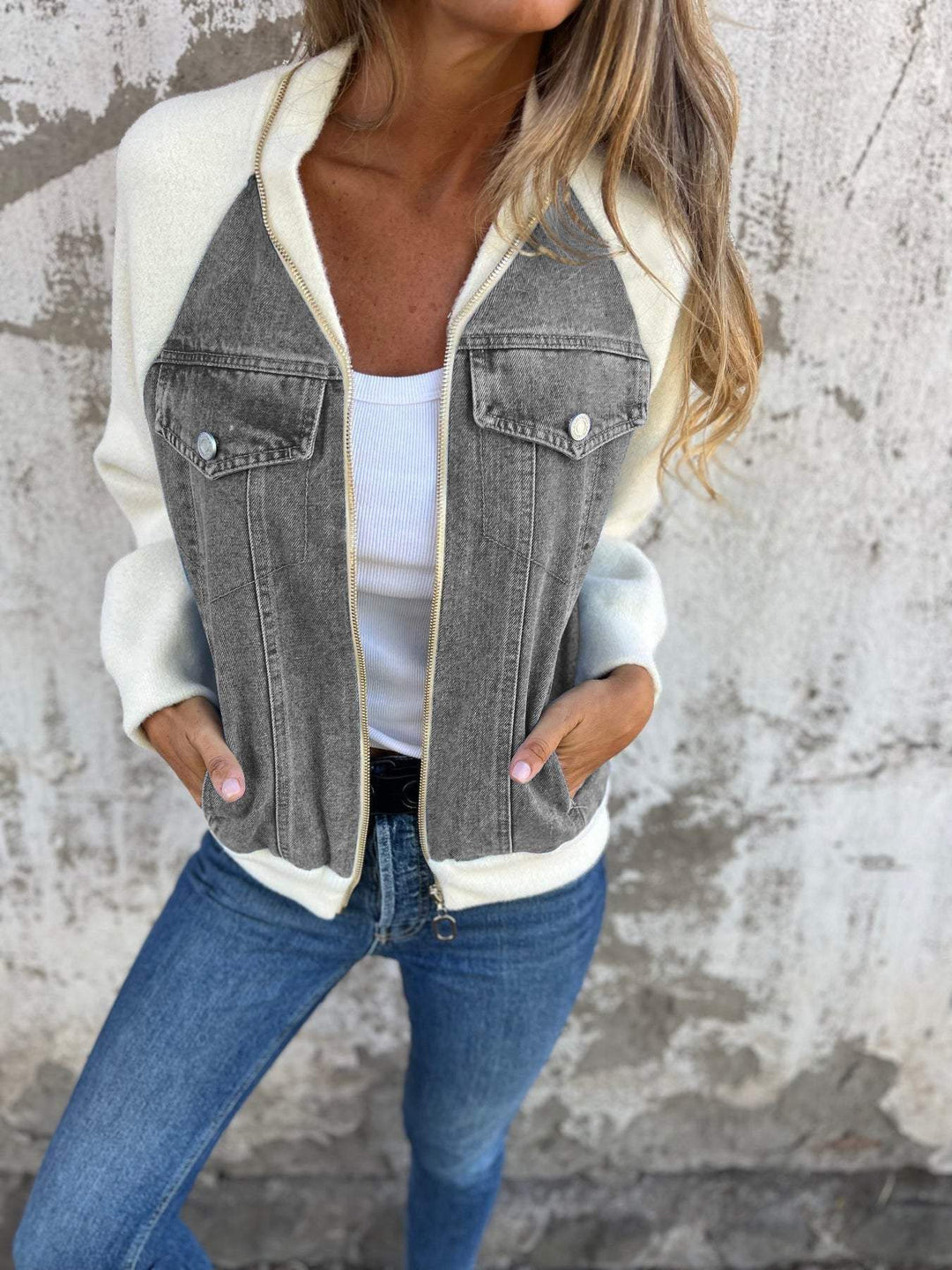 Cavara™ Denim Knit Jacket