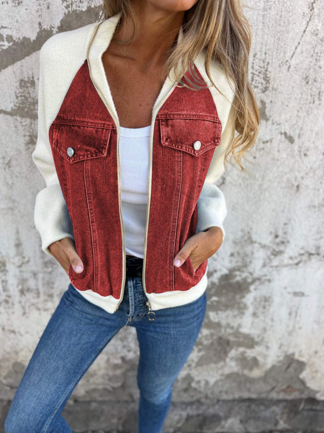 Cavara™ Denim Knit Jacket