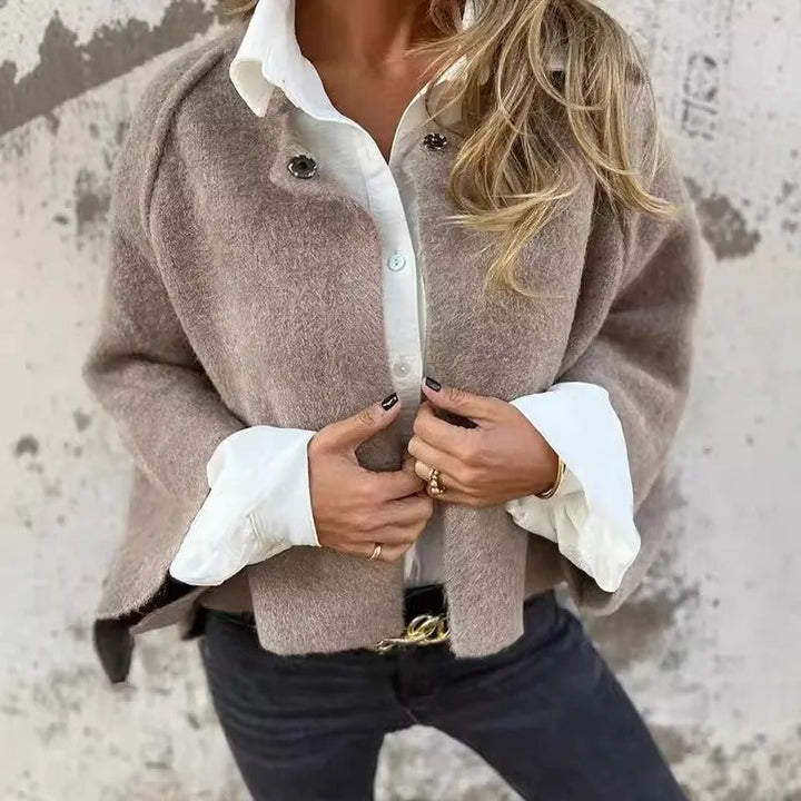 Celeste – Cropped Wool-Blend Jacket
