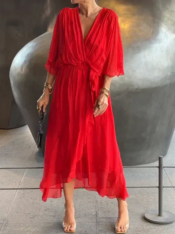 Liraina™ Chiffon Wrap Dress