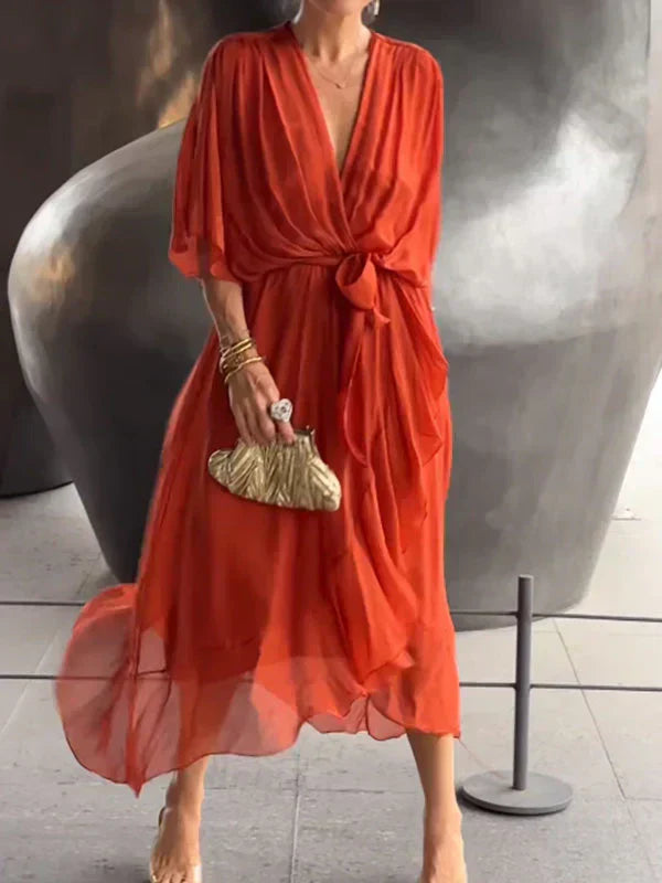 Liraina™ Chiffon Wrap Dress