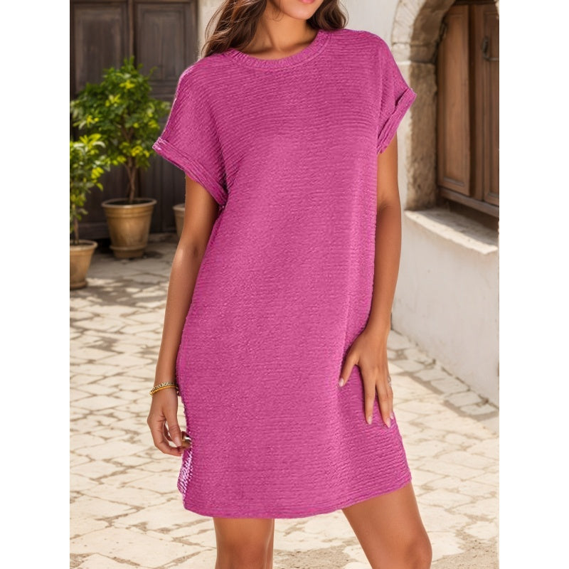 Vionna™ Casual Pocket T-Shirt Dress