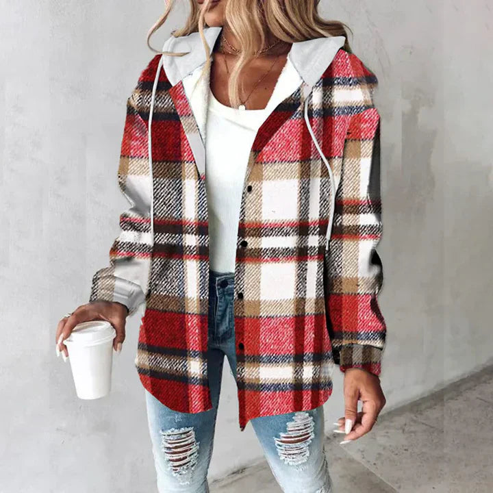 Kavina™ Plaid Hoodie Jacket
