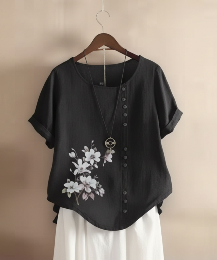 Florania™ Floral Button Blouse