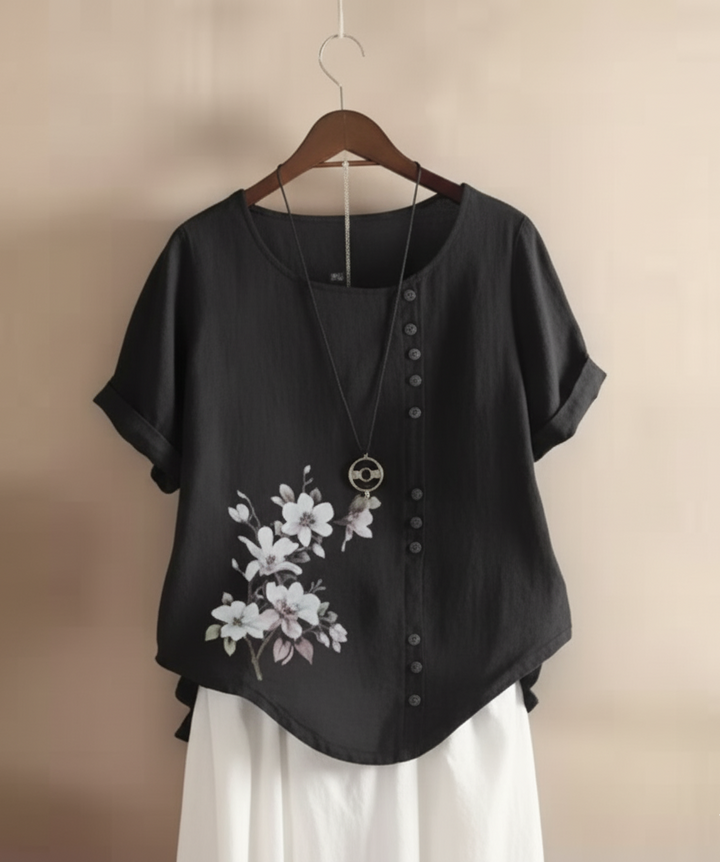 Florania™ Floral Button Blouse