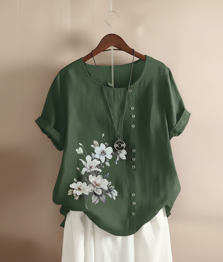 Florania™ Floral Button Blouse