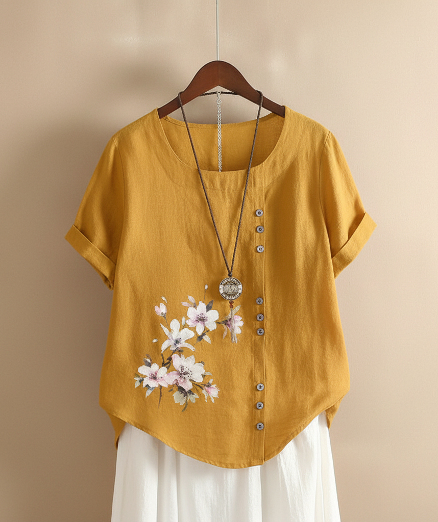 Florania™ Floral Button Blouse