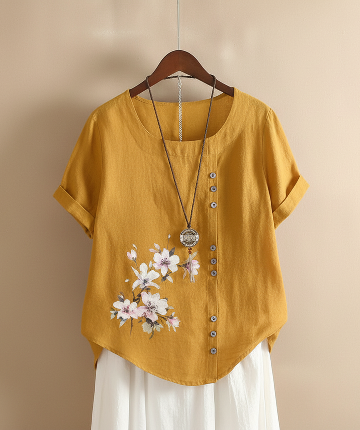 Florania™ Floral Button Blouse