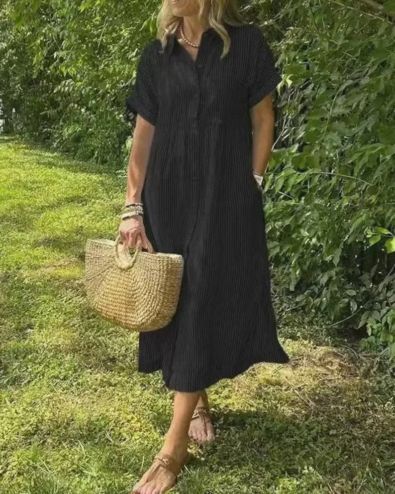 Caryla™ Button-Up Midi Dress