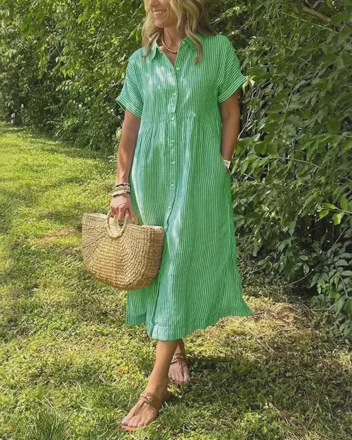 Caryla™ Button-Up Midi Dress