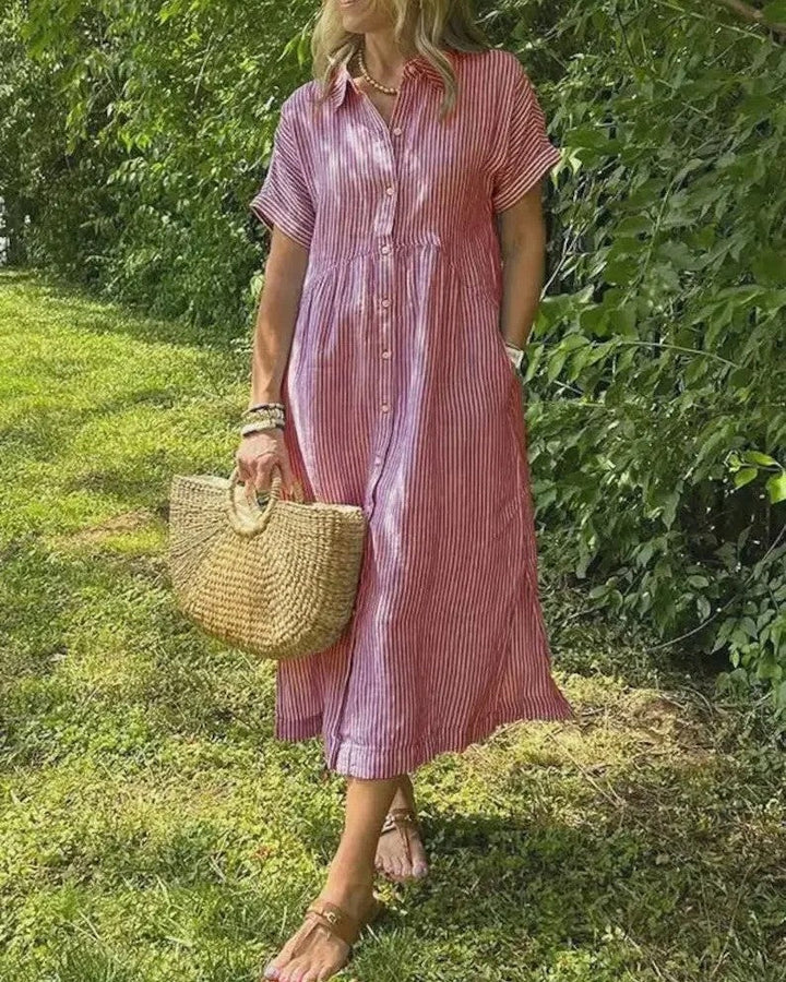 Caryla™ Button-Up Midi Dress