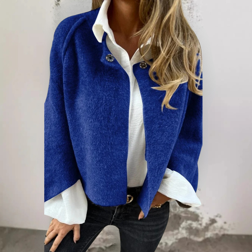 Celeste – Cropped Wool-Blend Jacket